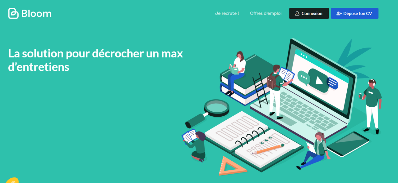 Bloom Alternance visuel site Internet
